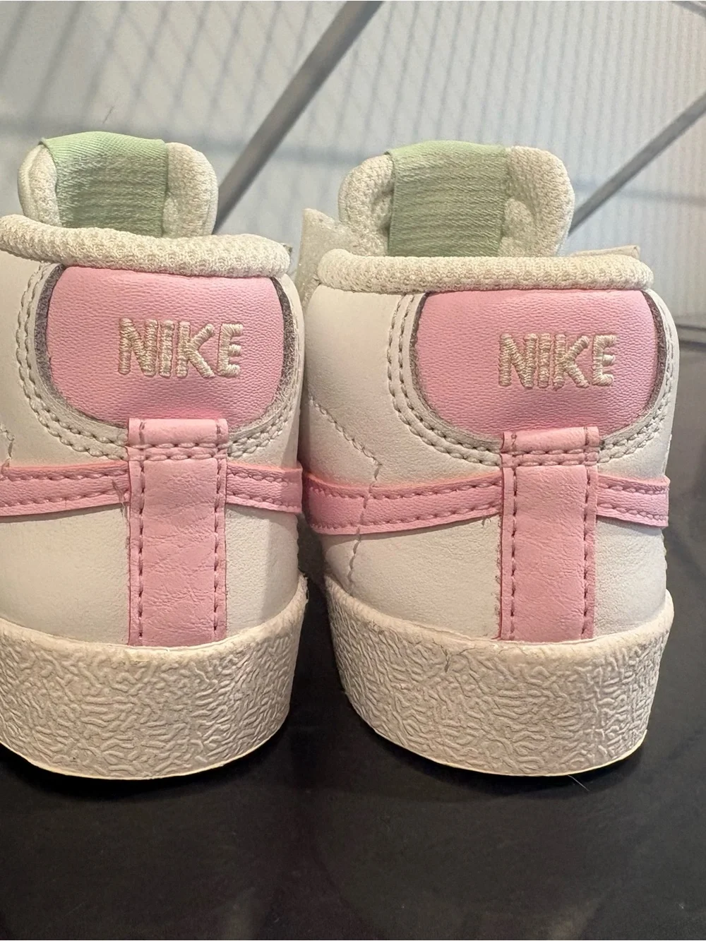 Nike 4c Toddler Kids' Pink Swoosh High-Top Sneakers